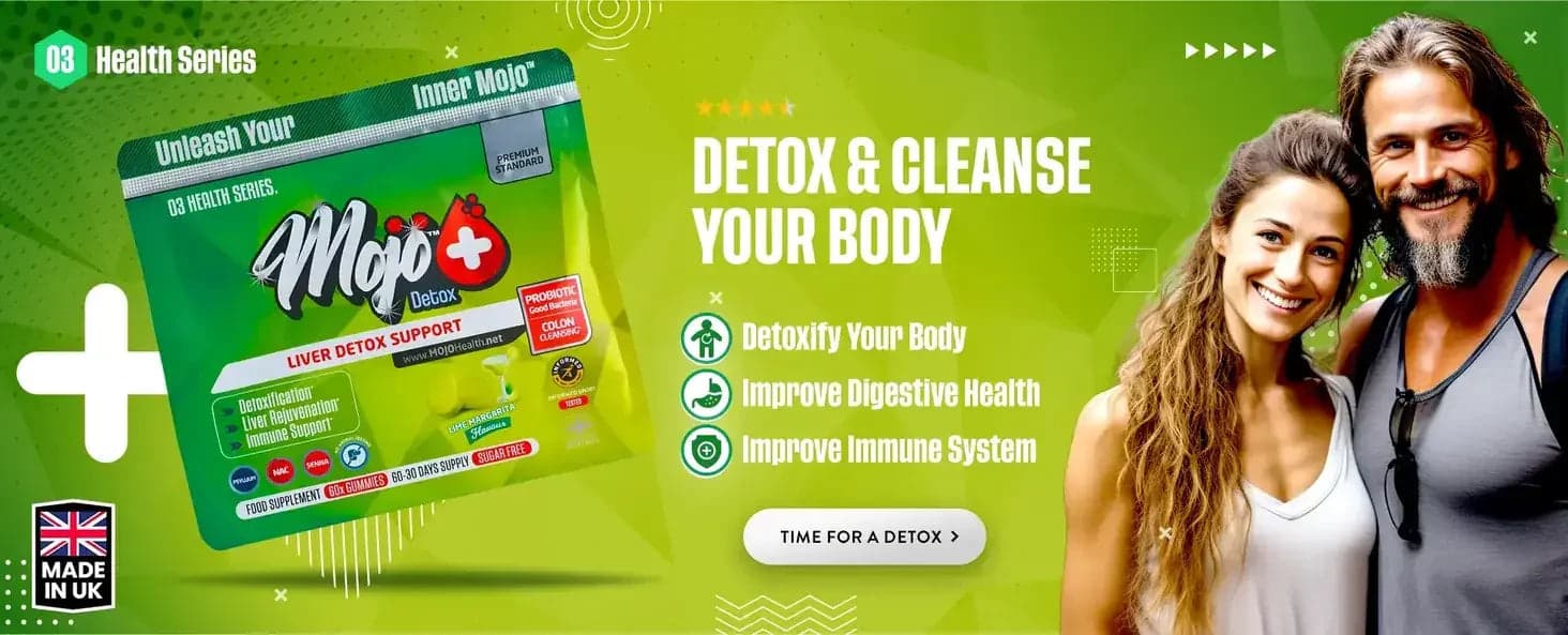 Mojo Detox liver detox support โ detox and cleanse your body: detoxify your body, improve digestive health, improve immune system. Time for a detox.